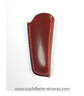 Funda de piel marron2 artesana JOSE CARBALLIDO