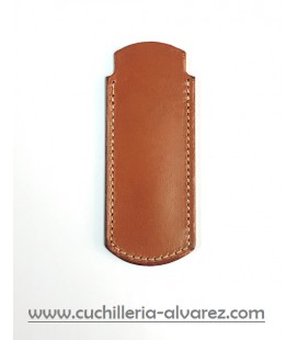 Funda de piel marron3 artesana JOSE CARBALLIDO doble