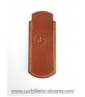 Funda de piel marron3 artesana JOSE CARBALLINO doble