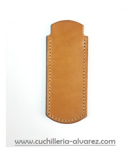 Funda de piel mostaza artesana JOSE CARBALLIDO doble