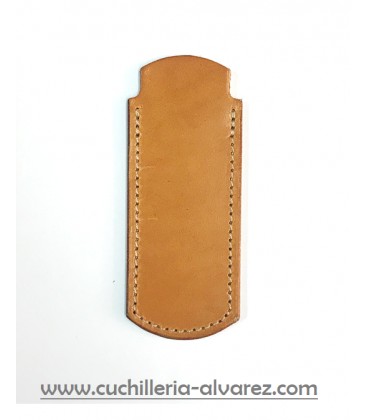 Funda de piel mostaza artesana JOSE CARBALLINO doble