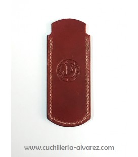 Funda de piel marron2 artesana JOSE CARBALLINO doble