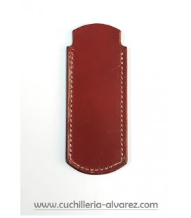 Funda de piel marron2 artesana JOSE CARBALLIDO doble