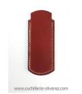 Funda de piel marron2 artesana JOSE CARBALLINO doble