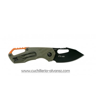 Navaja MKM Isonzo FX03-3PGO Clip Point OD Green FRN