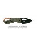 Navaja MKM Isonzo FX03-3PGO Clip Point OD Green FRN