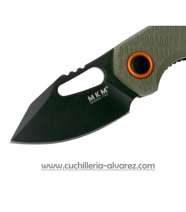 Navaja MKM Isonzo FX03-3PGO Clip Point OD Green FRN