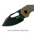 Navaja MKM Isonzo FX03-3PGO Clip Point OD Green FRN