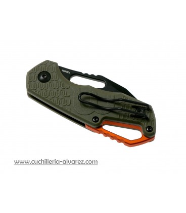 Navaja MKM Isonzo FX03-3PGO Clip Point OD Green FRN