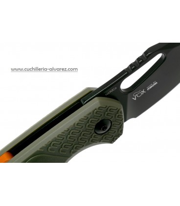 Navaja MKM Isonzo FX03-3PGO Clip Point OD Green FRN