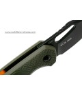 Navaja MKM Isonzo FX03-3PGO Clip Point OD Green FRN