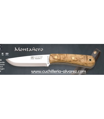 Cuchillo Joker MONTAÑERO madera de abedul CL135