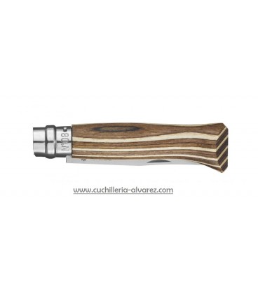 Opinel Nº 8 Abedul Laminado Marrón