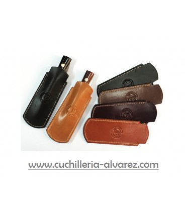 Funda de piel MARRON4 artesana JOSE CARBALLIDO doble