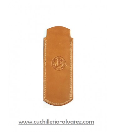 Funda de piel mostaza artesana JOSE CARBALLINO doble