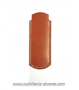 Funda de piel marron3 artesana JOSE CARBALLIDO doble