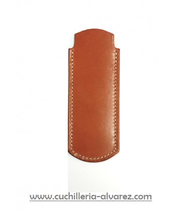 Funda de piel marron3 artesana JOSE CARBALLIDO doble