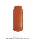 Funda de piel FJC2D marron3 artesana JOSE CARBALLIDO doble