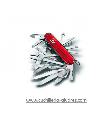 Victorinox SWISS CHAMP roja translucida 1.6795.T