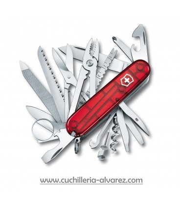 Victorinox  SWISS CHAMP roja translucida 1.6795.T