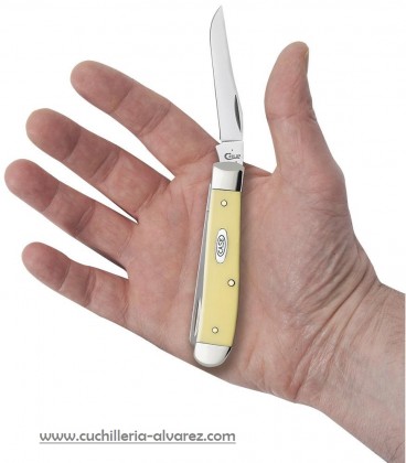 Navaja CASE MINI TRAPPER Yellow Synthetic CA00029