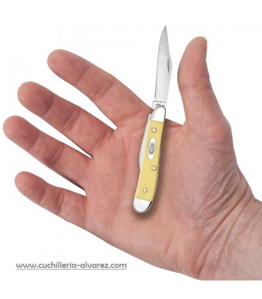 Navaja CASE PEANUT Yellow Synthetic CA00030