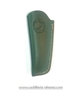 Funda de piel verde artesana JOSE CARBALLIDO