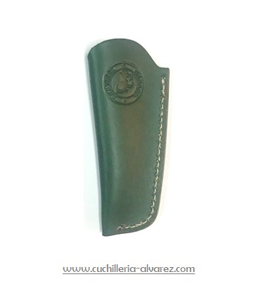 Funda de piel verde artesana JOSE CARBALLIDO