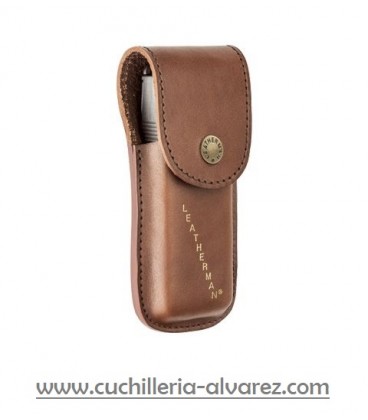 Leatherman Funda de piel marrón TALLA S