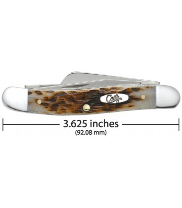 Navaja CASE MEDIUM STOCKMAN Amber Bone CA00042