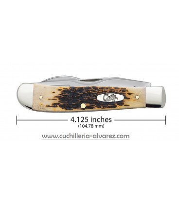 Navaja CASE PEACH SEED JIG HOBO Amber Bone CA00052