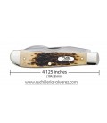 Navaja CASE PEACH SEED JIG HOBO Amber Bone CA00052