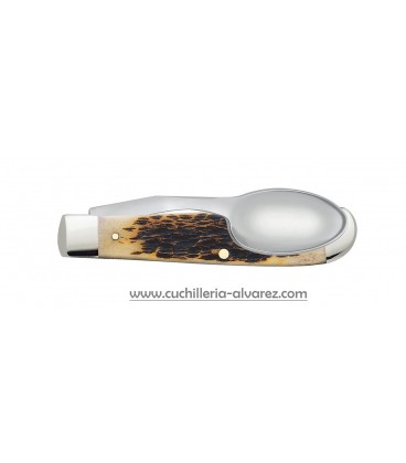 Navaja CASE PEACH SEED JIG HOBO Amber Bone CA00052