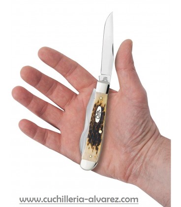 Navaja CASE PEACH SEED JIG HOBO Amber Bone CA00052