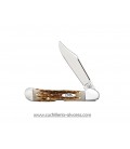 Navaja CASE MINI COPPERLOCK Amber Bone 00133