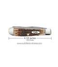 Navaja CASE PEACH SEED JIG TRAPPER Amber Bone CA00164