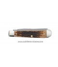 Navaja CASE PEACH SEED JIG TRAPPER Amber Bone CA00164