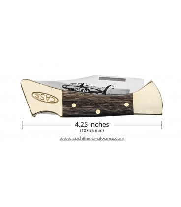 Navaja CASE  MAKO con funda de cuero CA00169