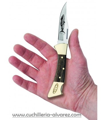 Navaja CASE  MAKO con funda de cuero CA00169