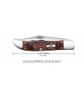 Navaja CASE Rosewood Standard Jig Folding Hunter con funda de cuero CA00189