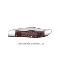 Navaja CASE Rosewood Standard Jig Folding Hunter con funda de cuero CA00189