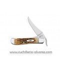 Navaja CASE RussLock Amber Bone Peach Seed Jig CA00260