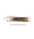 Navaja CASE LAmber Bone Peach Seed Jig RussLock CA00260