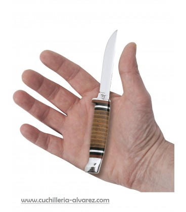 Cuchillo CASE Mini FINN Hunter con f. cuero CA00379