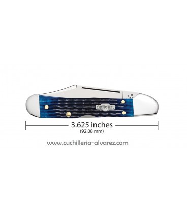 Navaja CASE Blue Bone Rogers Corn Cob Jig Mini CopperLock CA02864