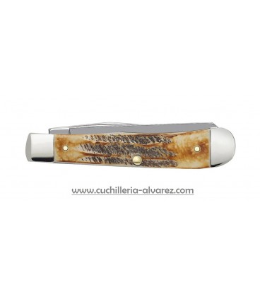 Navaja CASE 6.5 Bone Stag Trapper CA03573