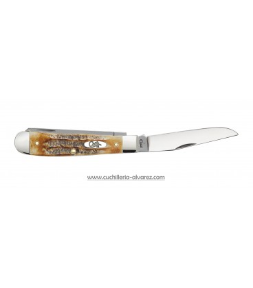 Navaja CASE 6.5 Bone Stag Trapper CA03573