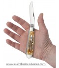 Navaja CASE 6.5 Bone Stag Trapper CA03573