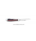 Navaja CASE Stripes of Service™ Smooth Black Bone with Red Color Inlay Trapper CA07310