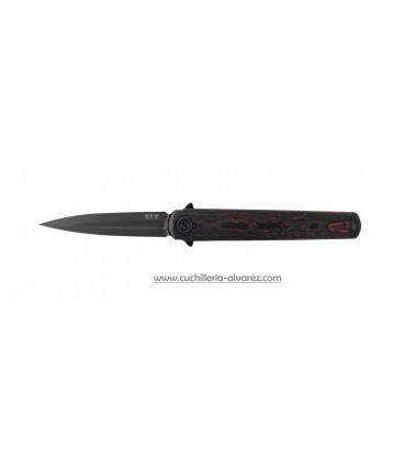 Navaja MKM FLAME Carbon fiber red MK FL02-FLCTD